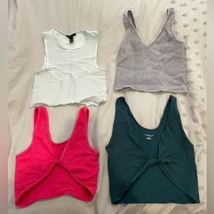 Assorted crop tops
